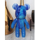 УЦЕНКА! Флюидный медвежонок fluid bear bearbrick, 23 см, с красками BLUE (Плохая упаковка 2355)