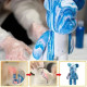 УЦЕНКА! Флюидный медвежонок fluid bear bearbrick, 23 см, с красками BLUE (Плохая упаковка 2355)