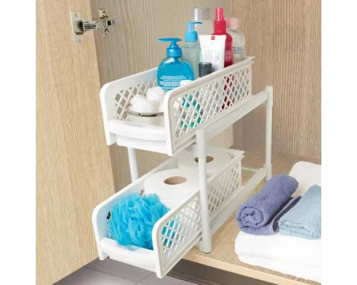 ОЧЕНКА! Органайзер Portable 2 Tier Basket Drawers (Плохе паковання 2863) ОЧЕНКА! Органайзер Portable 2 Tier Basket Drawers (Плохе паковання 2863)