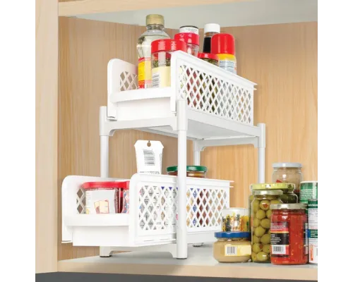 ОЧЕНКА! Органайзер Portable 2 Tier Basket Drawers (Плохе паковання 2863) ОЧЕНКА! Органайзер Portable 2 Tier Basket Drawers (Плохе паковання 2863)