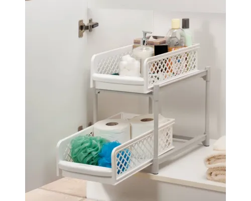 ОЧЕНКА! Органайзер Portable 2 Tier Basket Drawers (Плохе паковання 2863) ОЧЕНКА! Органайзер Portable 2 Tier Basket Drawers (Плохе паковання 2863)