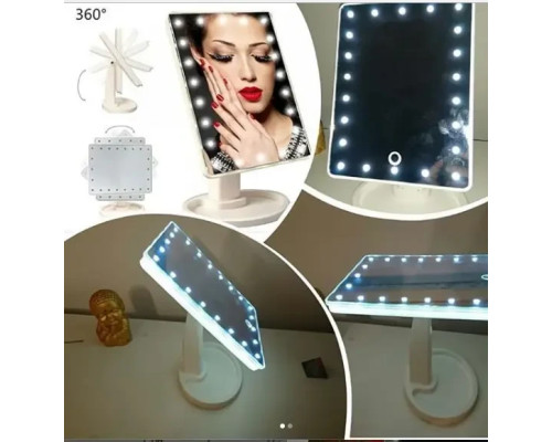 ОЧЕНКА! Дзеркало настільне з підсвіткою LED — бренд Large Led Mirror (Триця на дзеркалі 2592)