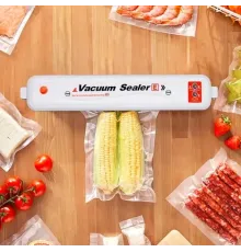ОЧЕНКА! Вакуумний пакувальник продуктів Vacuum Sealer кухонний вакууматор (Плохе паковання 2673)