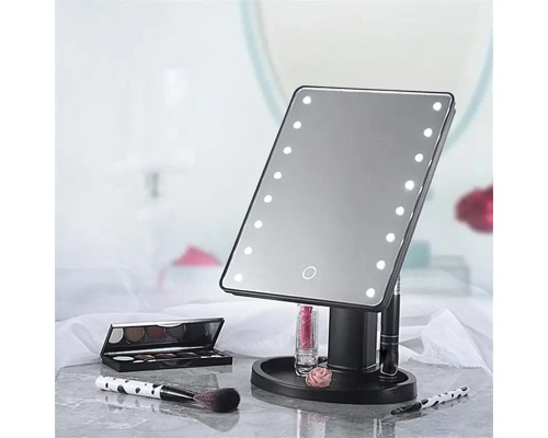 ОЧЕНКА! Дзеркало настільне з підсвіткою LED — бренд Large Led Mirror (Триця на дзеркалі 2592)