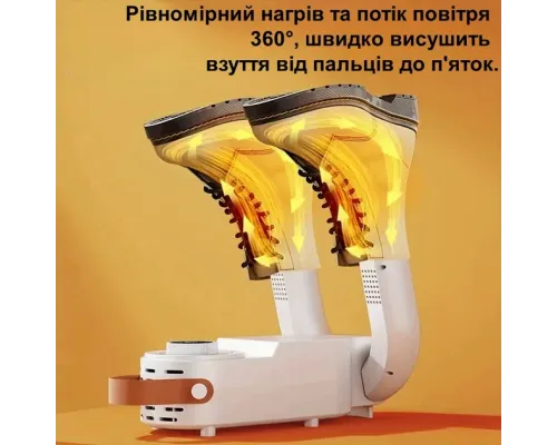 ОЧЕНКА! Сушарка для взуття стерилізація, усунення запахів 150 Watt (Плохе паковання, тріщина на корпусі 2674)