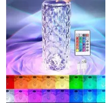 ОЧЕНКА! Настільна акумуляторна лампа з пультом 22 см нічник Троянда RGB Crystal Rose. (Плохе паковання 2867) ОЧЕНКА! Настільна акумуляторна лампа з пультом 22 см нічник Троянда RGB Crystal Rose. (Плохе паковання 2867)