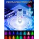ОЧЕНКА! Настільна акумуляторна лампа з пультом 22 см нічник Троянда RGB Crystal Rose. (Плохе паковання 2867)