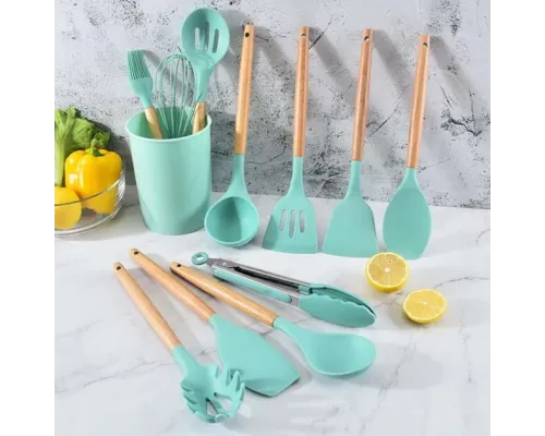 УЦЕНКА! Кухонные принадлежности 19 предметов Kitchen Set Бирюзовый (Плохая упаковка, трещина на корпусе 2665) УЦЕНКА! Кухонные принадлежности 19 предметов Kitchen Set Бирюзовый (Плохая упаковка, трещина на корпусе 2665)