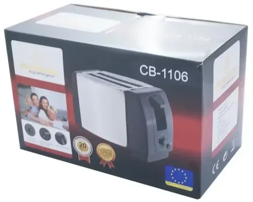 ОЧЕНКА! Тостер побутовий Crownberg CB-1106 металевий 750 вт (Плохе паковання, вм'ятина на корпусі 2946) ОЧЕНКА! Тостер побутовий Crownberg CB-1106 металевий 750 вт (Плохе паковання, вм'ятина на корпусі 2946)