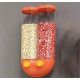 ОЧЕНКА! Диспенсер для сипких продуктів Grain Dispenser 2 л Жовтогарячий (Плохе паковання 2141)