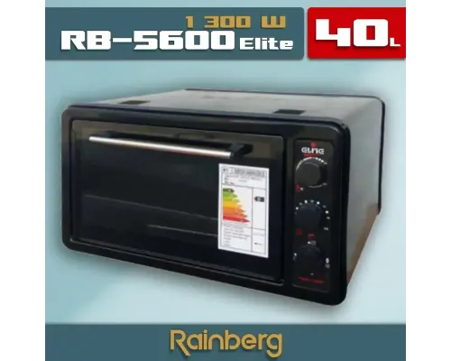 ОЧЕНКА! Електрична піч Elite RB-5600 1300 Вт на 40 літрів (Плохе паковання, немає ручки 2708)
