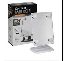 ОЧЕНКА! Компактне дзеркало з підсвіткою для макіяжу MCH Cosmetie Mirror 360 (погана коробка)