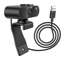 Вебкамера з гарнітурою Borofone BDI04, 1920p, пласт. корпус, Black, Q100