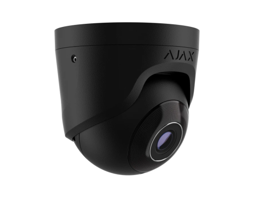 5 Mp дротова охоронна IP-камера Ajax TurretCam (5 Mp/4 mm) Black