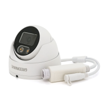 5MП Купольна вулична/внутр камера з мікрофоном GW IPC51D4MP30 2.8mm POE LED Підсвічування