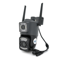 2+2Мп 4G відеокамера з двома об'єктивами вулична SD/карта YOSO YO-IPC41D4MP50 PTZ 2.8mm V380