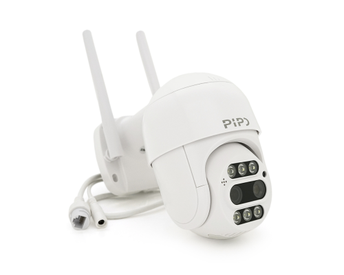 4+4Мп Wi-Fi відеокамера з двома об'єктивами вулична SD/картка PiPo PP-IPC33D4MP20 PTZ 2.8mm ICSee 4+4Мп Wi-Fi відеокамера з двома об'єктивами вулична SD/картка PiPo PP-IPC33D4MP20 PTZ 2.8mm ICSee
