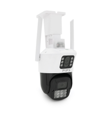 4+4Мп Wi-Fi/LAN відеокамера з двома об'єктивами вулична SD/картка PP-IPC34D4MP20 PTZ 2.8mm ICSee