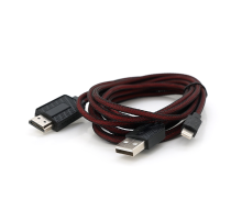 Конвертер Lighting (папа) на HDMI(папа) 1,8м, GOLD, 4K/2K, Пакет