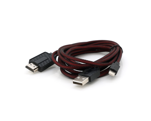 Конвертер Lighting (папа) на HDMI(папа) 1,8м, GOLD, 4K/2K, Пакет Конвертер Lighting (папа) на HDMI(папа) 1,8м, GOLD, 4K/2K, Пакет