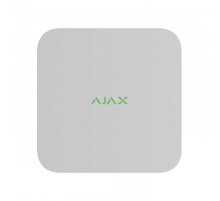 Мережевий відеореєстратор Ajax NVR (8ch) white, роздільна здатність до 4К, підтримка ONVIF/RTSP, декодування H.265/H.264, ємність до 16Тб