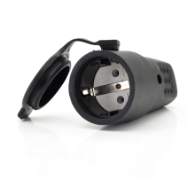Штепсельний роз'єм з заземленням IP44 16A 250V 602228, Black