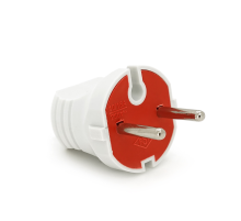 Вилка без заземлення 16А 250V T504, White, Q20