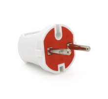 Вилка без заземлення 6А 250V A113, White, Q24