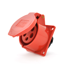 Розетка накладна пряма SF-315, 5 полюсів, 3Р + N + E, 16А, 380V, IP44