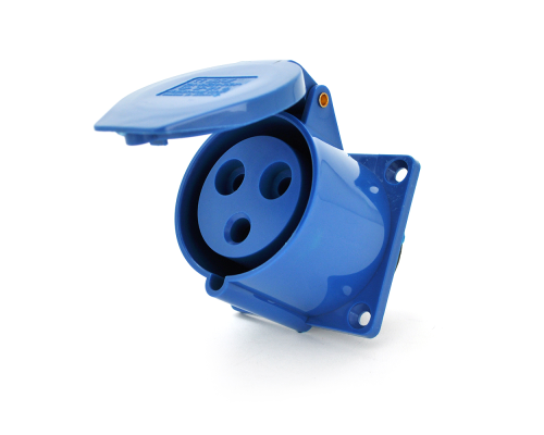 Розетка накладна пряма SF-323, 3 полюси, 2Р + E, 32А, 380V, IP44