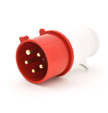 Вилка кабельна SF-025, 5 контактів, 3Р + N + E, 32А, 380V, IP44