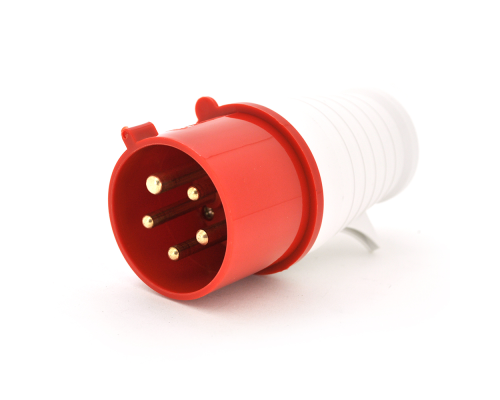 Вилка кабельна SF-025, 5 контактів, 3Р + N + E, 32А, 380V, IP44