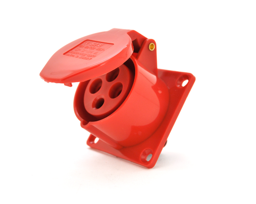 Розетка накладна пряма SF-314, 4 полюса, 3Р + E, 16А, 380V, IP44