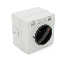 Вимикач зовнішнього монтажу, двосторонній висновок, IP65, AC:250V, 16A, Grey Вимикач зовнішнього монтажу, двосторонній висновок, IP65, AC:250V, 16A, Grey