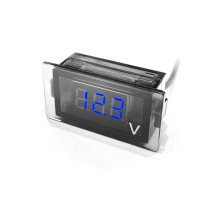 Цифровий вольтметр DY-B, діапазон вимірювань 12-24V, 49x18x26 mm, Blue
