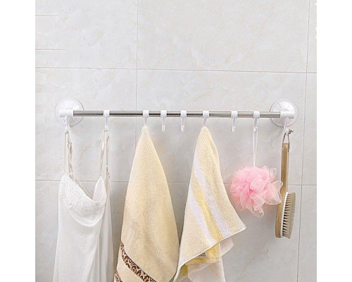 Тримач для рушників із гачками Hanging Rod Hook Towel Тримач для рушників із гачками Hanging Rod Hook Towel