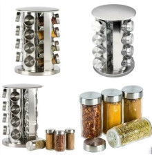 Набор для специй Spice carousel, 16 емкостей (баночек) и Подставка для специй