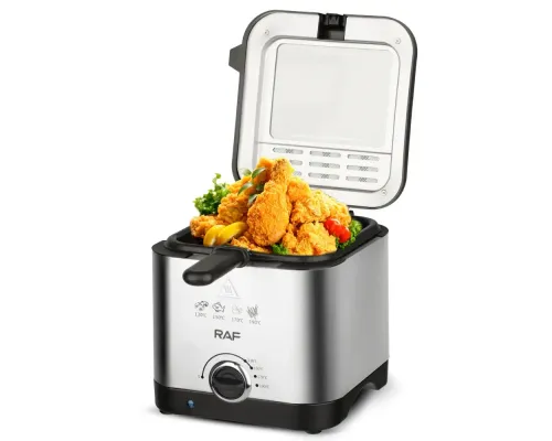 Электрическая фритюрница на 2.5 л для жарки без масла 1000 Вт Deep Fryer RAF R.5300 Воздушная фритюрница