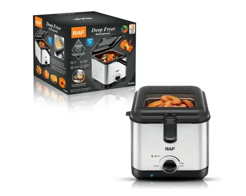 Электрическая фритюрница на 2.5 л для жарки без масла 1000 Вт Deep Fryer RAF R.5300 Воздушная фритюрница