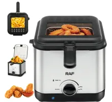 Электрическая фритюрница на 2.5 л для жарки без масла 1000 Вт Deep Fryer RAF R.5300 Воздушная фритюрница