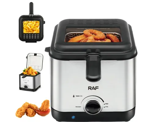 Электрическая фритюрница на 2.5 л для жарки без масла 1000 Вт Deep Fryer RAF R.5300 Воздушная фритюрница
