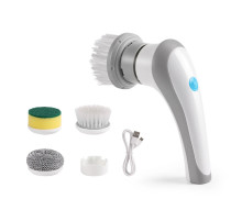 Щітка для миття посуду з насадами акумуляторна Electric Cleaning brush