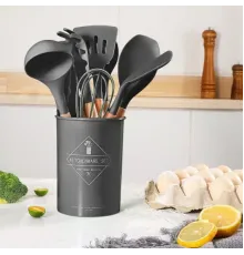 Набор кухонных принадлежностей из 12 предметов Kitchen Set RD-1204 серый