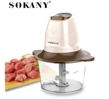 Кухонний подрібнювач Sokany електричний, блендер для кухні механічний, 2 літри, 300 Вт