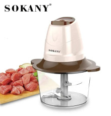 Кухонный измельчитель Sokany электрический, блендер для кухни механический, 2 литра, 300 Вт