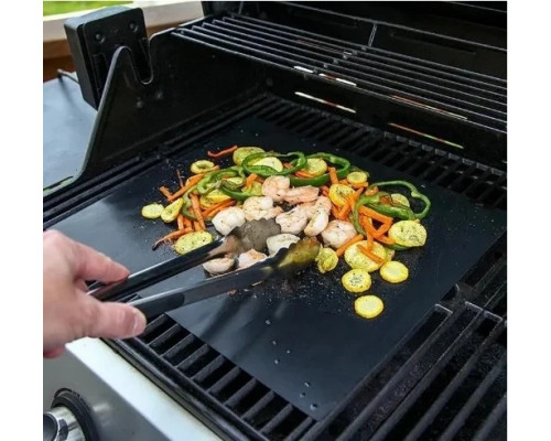 BBQ grill sheet гриль мат портативний антипригарним покриттям 33 Х 40 см для овочів, м'яса, морепродуктів