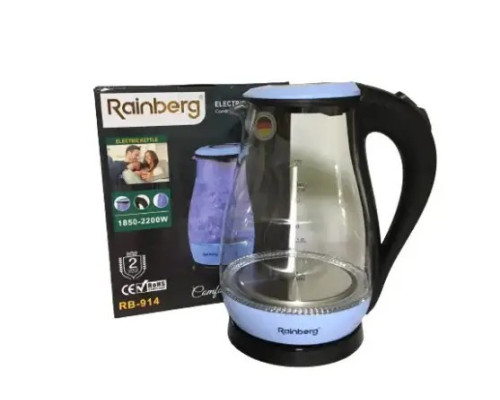 Электрический чайник Rainberg RB-914 стеклянный 2 л 1850 Вт Электрический чайник Rainberg RB-914 стеклянный 2 л 1850 Вт