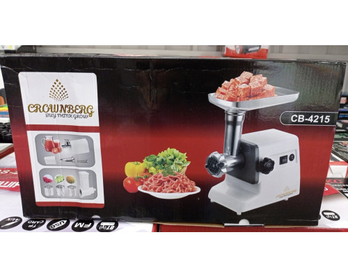 Электро мясорубка Crownberg CB-4215 с шинковницей