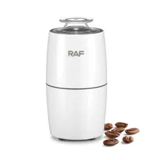 Кофемолка электрическая 280 Вт RAF R.7122 белая, электрокофемолка