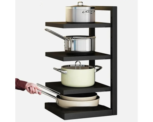 Кухонная полка для хранения кастрюль, 3 уровня Kitchen shelf for storing pots / Полка на кухню для посуды